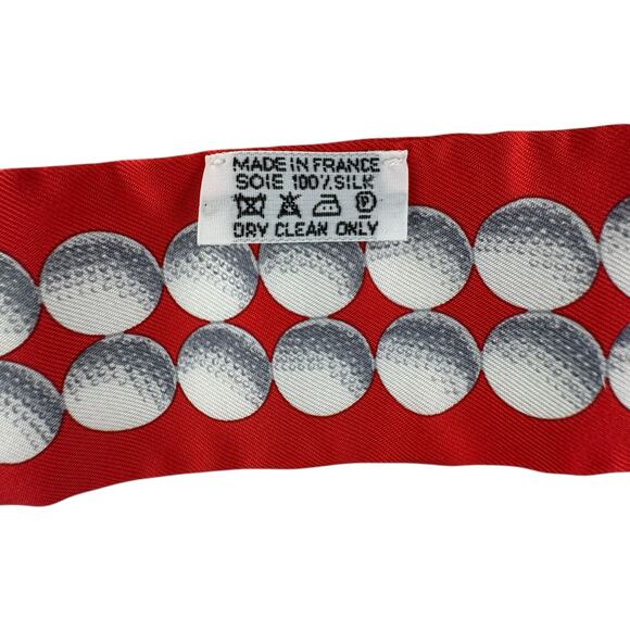 Hermes Golf Ball Silk Twilly - Picture 7 of 7